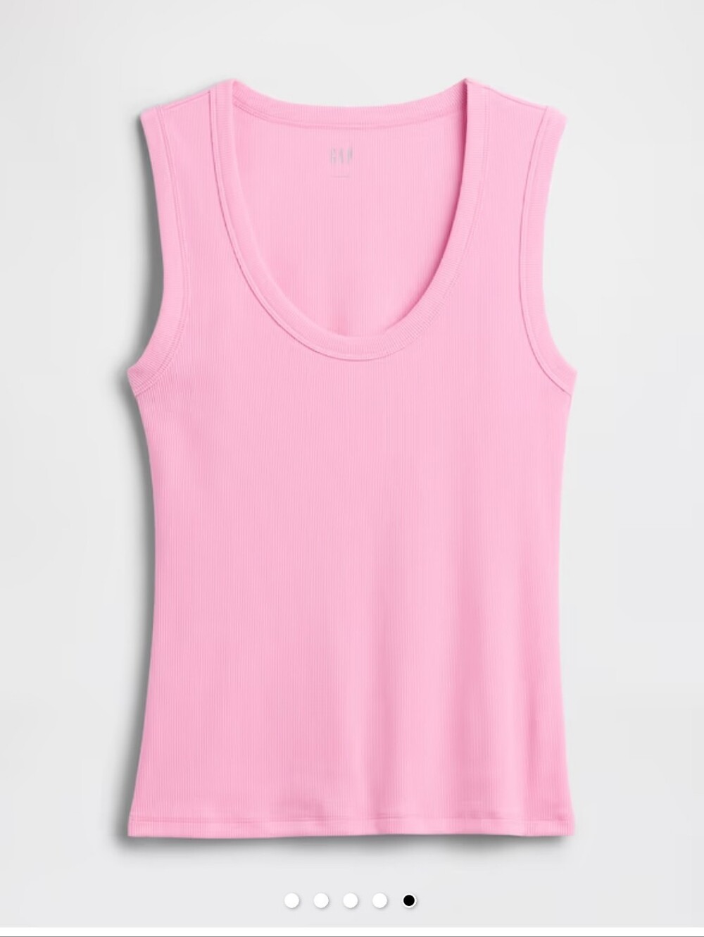 Gap Ribbed Scoop Neck Tank Size L